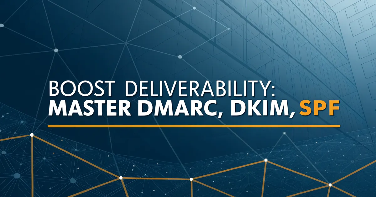 Boost Deliverability: Master DMARC, DKIM, SPF