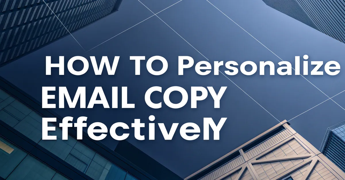 How to Personalize Email Copy Effectively