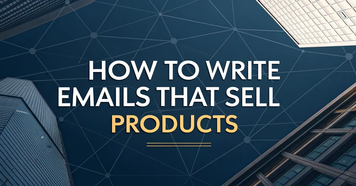 How To Write Emails That Sell Products